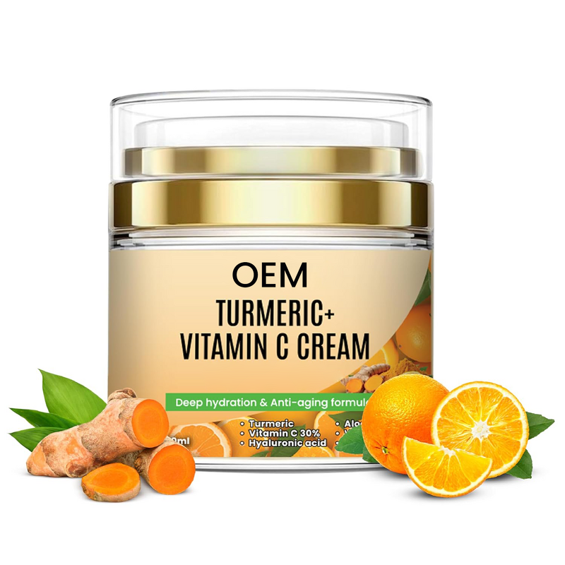 Face Cream Manufacturer - Turmeric + 30% Vitamin C Glow Boosting with Organic Ingredients Hydrating Repair