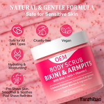 Body Scrub Manufacturer - OEM Bikini Area with 10% AHAs BHA Vitamin C for Ingrown Hair Dark Spots