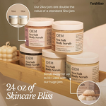 Body Scrub Manufacturer - OEM 24oz Coconut Vanilla for Natural Sea Salt Exfoliator Smooth Skin Vegan Cruelty-Free