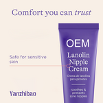 Nipple Cream Manufacturer - 100% Pure Lanolin for Breastfeeding Moms Natural Gentle Fragrance-Free