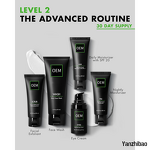 Skin Care Set Manufacturer - Men's Advanced Routine with Face Wash Scrub Two Moisturizers Eye Cream for Hydrated Skin