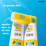Sunscreen Manufacturer - Private Label SPF 50 Clear with Sunflower Seed Oil Vegan Cruelty-Free Transparent Finish