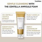 Facial Cleanser Manufacturer - Private Label Centella Ampoule Foam 4.22oz Low pH with Natural Soda Glycerin
