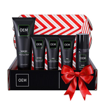 Skin Care Set Manufacturer - Men's Advanced Routine with Face Wash Scrub Two Moisturizers Eye Cream for Hydrated Skin