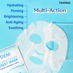 Face Mask Manufacturer - Collagen with Hyaluronic Acid Vitamin C Peptide Aloe for Instant Brightening Hydrating