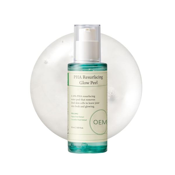 Exfoliating Gel Manufacturer - OEM Korean Skin Care PHA Glow 1.69oz 10% Fruit-Based for Pores Radiant Glass Skin