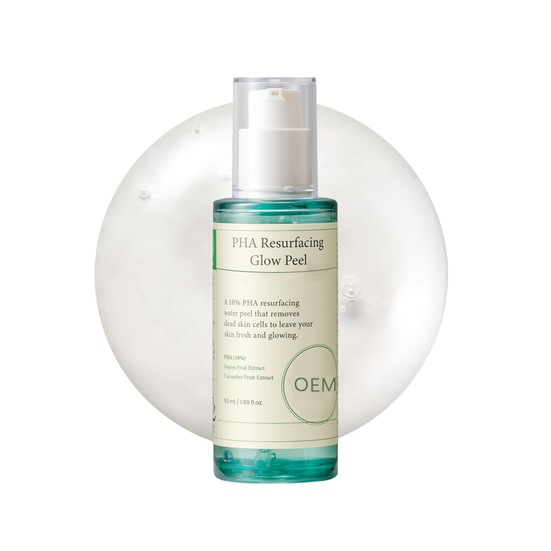Exfoliating Gel Manufacturer - OEM Korean Skin Care PHA Glow 1.69oz 10% Fruit-Based for Pores Radiant Glass Skin