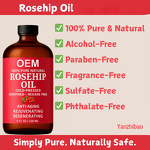 Facial Oil Manufacturer - Rosehip Seed Cold-Pressed Unrefined for Face Skin Hair Scars Wrinkles Stretch Marks