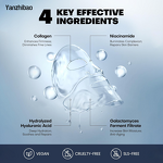 Face Mask Manufacturer - Radiant Glow Collagen with Galactomyces Ferment Vitamin E for Hydrating Firming Plumping Anti-Aging