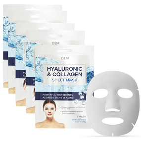 Face Mask Manufacturer - Hyaluronic Acid Collagen Sheet for Anti-Aging Firming Natural Ingredients All Skin Types