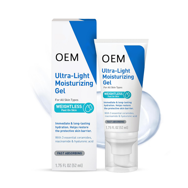Moisturizer Manufacturer - Custom Ultra-Light Hydrating Gel with Niacinamide Hyaluronic Acid 1.75 FL Oz