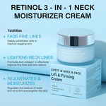 Moisturizer Manufacturer - 3-in-1 Hyaluronic Acid Retinol for Face Neck Chest Fine Lines Dullness Reduction Caffeine