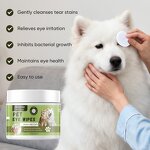 Pet Wipe Manufacturer - Eye Wipes for Dogs Cats Eye Gunk Tear Stain Removal 80g/300ml Private Label
