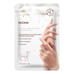 Hand Mask Manufacturer - Goat Milk Nicotinamida for Smoothing Moisturizing 40g Private Label OEM MOOYAM