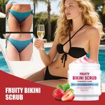 Body Scrub Manufacturer - Bikini Area Strawberry Scrub for Inner Thigh Whitening Exfoliating MOOYAM