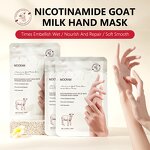 Hand Mask Manufacturer - Goat Milk Nicotinamida for Smoothing Moisturizing 40g Private Label OEM MOOYAM