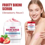 Body Scrub Manufacturer - Bikini Area Strawberry Scrub for Inner Thigh Whitening Exfoliating MOOYAM