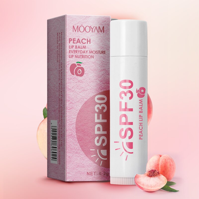 Lip Balm Manufacturer - Peach SPF30 for Moisturizing Smoothing 3 Types MOOYAM