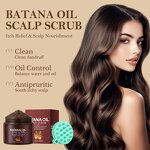 Hair Care Scrub Manufacturer - Batana Oil Scalp with Brush for Nourishing Moisturizing 300g Private Label OEM MOOYAM