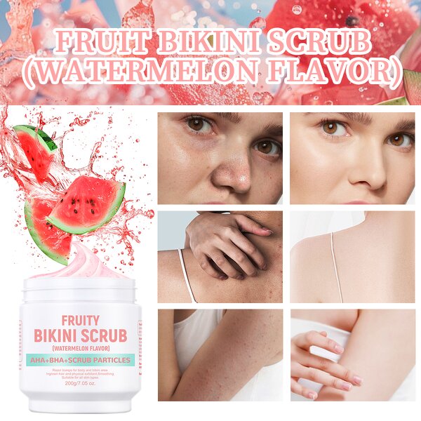 Body Scrub Manufacturer - Bikini Area Watermelon Scrub for Inner Thigh Whitening Exfoliating MOOYAM