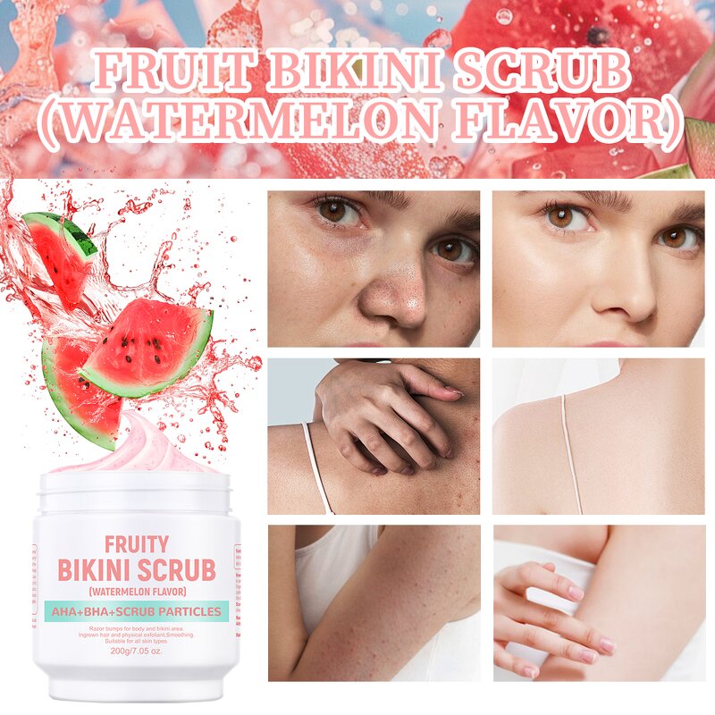 Body Scrub Manufacturer - Bikini Area Watermelon Scrub for Inner Thigh Whitening Exfoliating MOOYAM