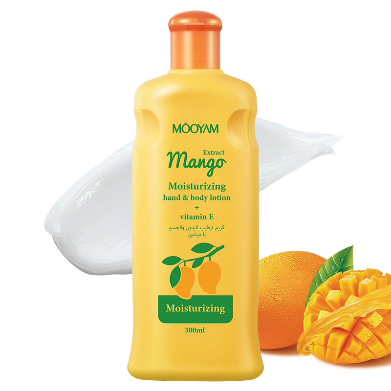 Body Lotion Manufacturer - Body Hand Whitening Orange Mango 300ml Vitamin C VE Private Label MOOYAM