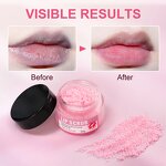 Lip Scrub Manufacturer - 2 in 1 Scrub Balm for Exfoliating Lightening Pink Salt Sugar Private Label MOOYAM