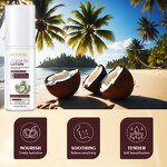 Face Lotion Manufacturer - Coconut Oil Hydrating 100ml Moisture Locking Private Label OEM MOOYAM