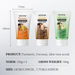 Body Scrub Manufacturer - Sugar Scrub 150g Coconut Aloe Turmeric Exfoliating Whitening OEM MOOYAM