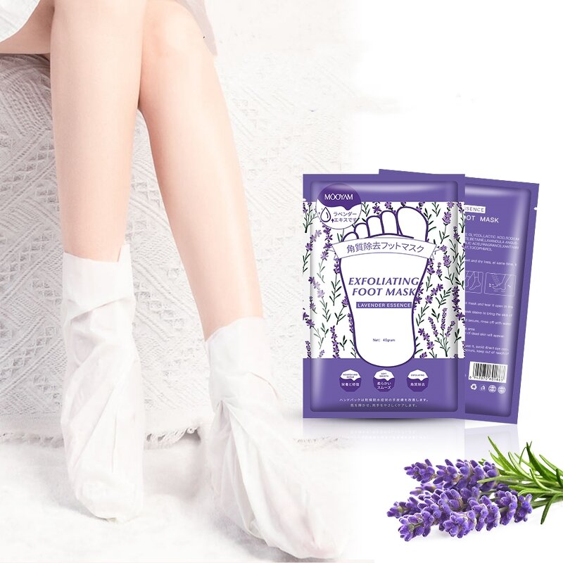 Foot Mask Manufacturer - Lavender Exfoliating for Whitening Moisturizing 40g Wholesale Private Label OEM MOOYAM