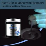 Hair Mask Manufacturer - WISEKING Biotin Keratin 500ml - Caffeine Promote Hair Growth, Repairing Anti Breakage Smoothing, Plant