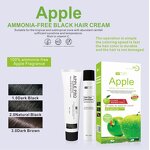 Hair Dye Manufacturer - Apple 60ml*2 - Fast Color Pigment, Ginseng Extract, for Women, 100% Grey Cover, Non Stick