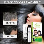 Hair Cream Manufacturer - Apple Black 60ml*2 - Plant Formula, Quick Color, 100% White Cover, Lasting Color Lock, Ammonia-free