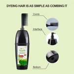 Hair Dye Shampoo Manufacturer - Organic Apple Pro Black - Herbal Formula, Black Permanent, for Women, Fast Cover, Natural Look