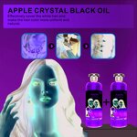 Hair Dye Gel Manufacturer - Permanent Apple Black 250ml*2 - Crystal Gel, Ginseng Extract, Fast Color to Black
