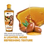 Hair Oil Serum Manufacturer - Liquid Gold Morocco Argan Oil 200ml - Smooth Anti Frizz, Restore Hair Shiny, OEM Custom