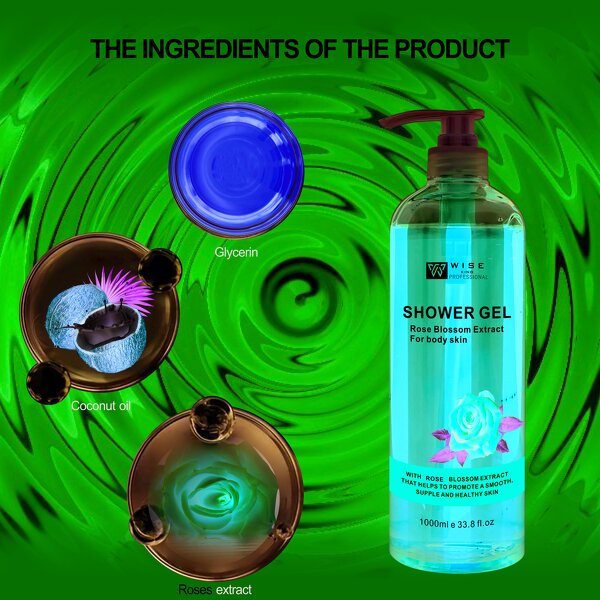 Shower Gel Manufacturer - Home Care Floral Rose - Removes Back Acne, Improves Skin Texture, Refreshing Non-Drying, Oem