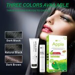 Hair Color Manufacturer - Apple Ammonia Free 60ml*2 - Permanent Dye Cream with Herbal, Covers Grey, Factory Wholesale