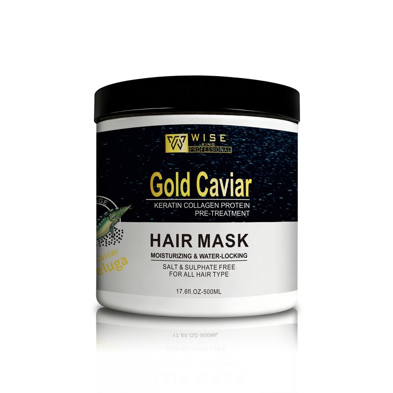 Hair Mask Cream Manufacturer - Men Professional Repair Caviar - with Collagen, Restores Elasticity & Shine, Safe for Color Treated