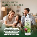 Hair Conditioner Manufacturer - Popular Organic with Apple 500ml - for Dry Hair, Deep Moisturizing, Refreshing, Anti Frizzy