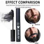 Beard Dye Pen Manufacturer - Portable 15ml - Hair Concealer Cream, Plant Extract, Instant Effect, Filler Beard to Black