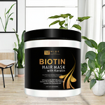 Hair Mask Manufacturer - WISEKING Biotin Keratin 500ml - Caffeine Promote Hair Growth, Repairing Anti Breakage Smoothing, Plant
