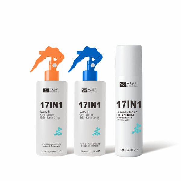 Hair Mask Set Manufacturer - 17 in 1 Leave in 750ml - Rosemary Molecular Repair Serum, Enhance Shine, Leave Conditioner Spray