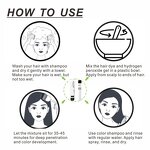 Hair Dye Manufacturer - Apple 60ml*2 - Fast Color Pigment, Ginseng Extract, for Women, 100% Grey Cover, Non Stick