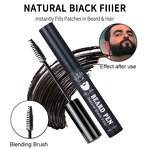 Beard Pen Manufacturer - Wiseking Private Label 15ml - Natural Plant Extract, Color Beard to Black, Enhancement Shine