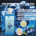 Shower Gel Manufacturer - Wiseking Blueberry 500ml - Gentle Body Wash with Glycerin, Deep Cleansing & Moisturizing, Factory