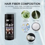 Hair Building Fiber Powder Manufacturer - Miracle 50g - Plant Fiber, Instant Thickening & Styling, Waterproof, for Men
