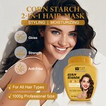 Hair Mask Manufacturer - Organic Cornstarch 1000g Large Capacity - Plant Extract, Restore Hair Shiny, Non-sticky