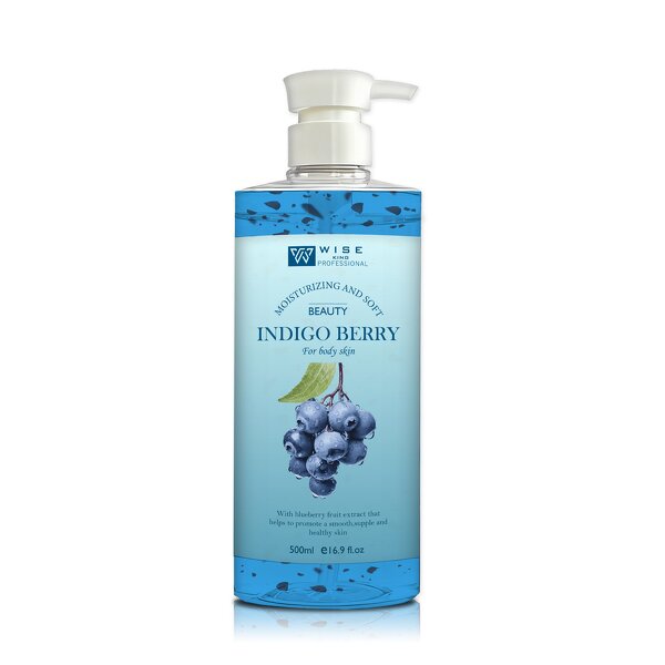 Body Wash Manufacturer - Blueberry 500ml - Shower Gel with Amino Acid, Gently Exfoliating, Skin Brightening, Refreshing