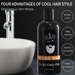 Beard Wash Manufacturer - Men's 280ml - Amino Acid Mint Leaf Essence, Deep Cleansing, Long-lasting Fragrance